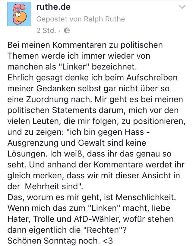 Der linksgrünversiffte Witzbildmaler wieder! 😂