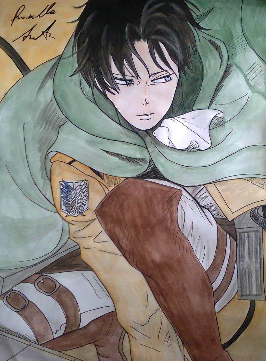 Rossella_S's tweet photo. #AttackOnTitan #shingekinokyojin 
Levi Ackerman (My drawings) https://t.co/PuY3wly4fM