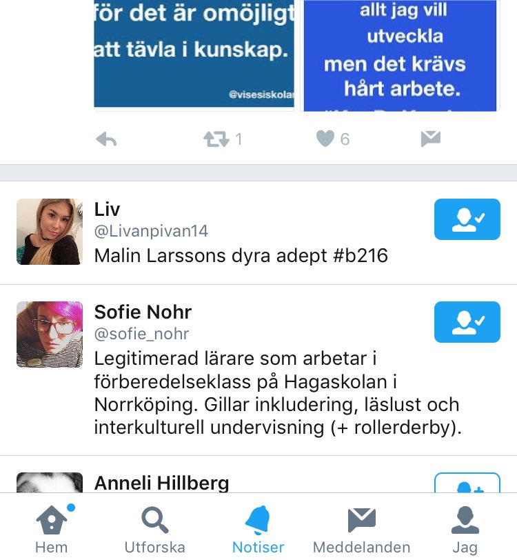visesiskolan's tweet photo. Mina dyra adepter gillar! Heja @Livanpivan14 och klass #9C #fokuspårättgrej https://t.co/xv7DSwWDzE