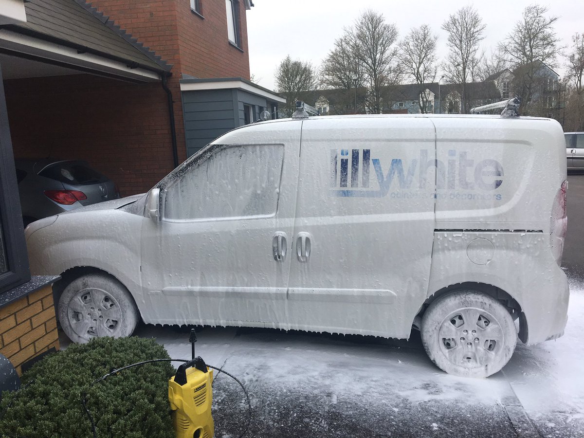 Vans getting the full treatment this morning!! #cleanme #lillywhite #SundayMorning