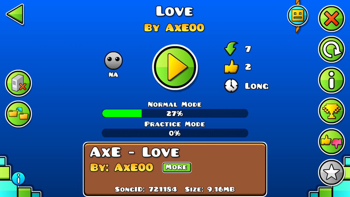 AxE_Ng's tweet image. #GeometryDashLevel #GeometryDash #Insane #InsaneLevel #Enjoy
