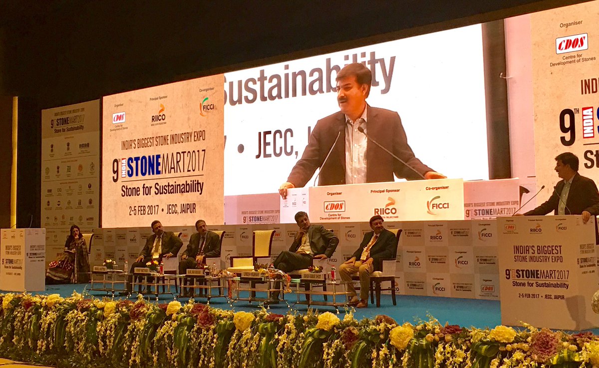 stonemart_india's tweet photo. #IndiaStonemart has taken stone industry to new heights - Shri Rajpal Singh Shekhawat, Hon'ble industries minister Govt of Rajasthan https://t.co/EfDdjdeyVC