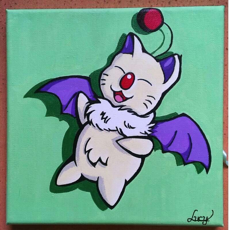 LucyCarterYHFR's tweet photo. Little cheerful #Moogle for an old friend! ✨ #FinalFantasy30thanniversary #LucyDraws https://t.co/L77h4DAi5q