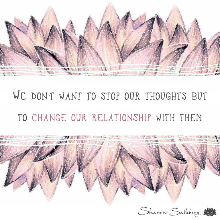 A common misconception of meditation is that it is about trying to stop or block out thoughts #COMMIT2SIT #meditation challenge #mindfulness