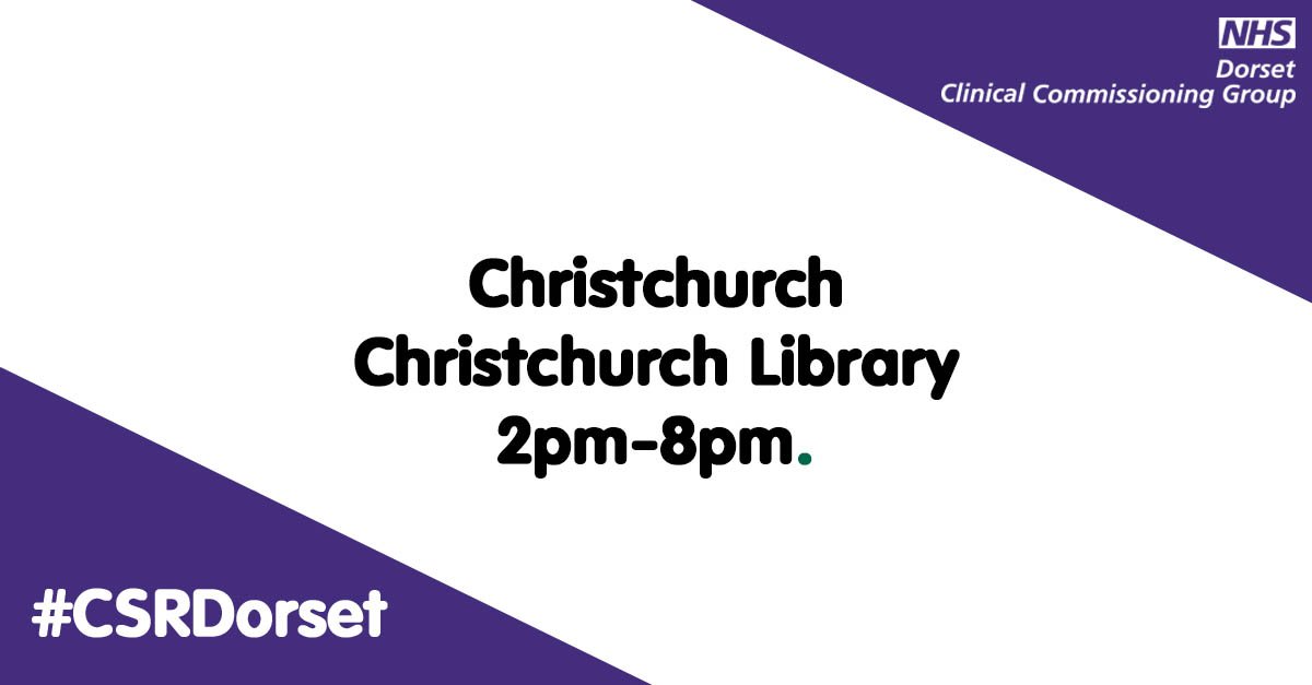 NHSDorset's tweet photo. Come along to our drop in event in #Christchurch on 7 Feb. You can complete your questionnaire and #HaveYourSay https://t.co/UBOh0r1OF9 https://t.co/QcFkFMGzXq
