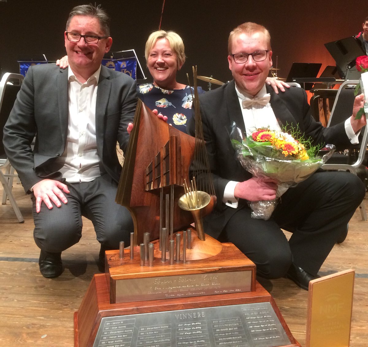 Thanks for all kind words - we thoroughly enjoyed a memorable weekend! Here is <a href="/ViggoBjorge/">Viggo Bjørge</a>, <a href="/BryneBerg/">Tore Bryne Berg</a> joined by <a href="/astridbyrknes/">Astrid Aa Byrknes</a> #nmbrass