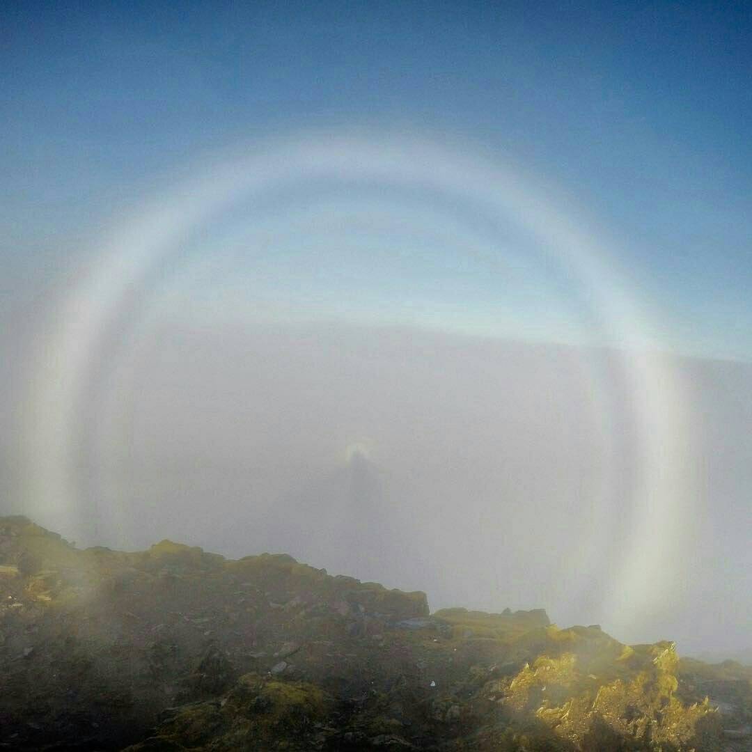 A Brocken spectre in a fog bow! What a brilliant capture. ⠀
⠀
thanks for the pic @snowdoniawalkingclimbing #outdoors #adventure #fitness