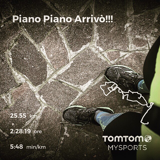 CorroCorri's tweet photo. Lungo che doveva essere più lungo però #pianopianoarrivo
#tomtom #mysport https://t.co/HgQsBHKKKG