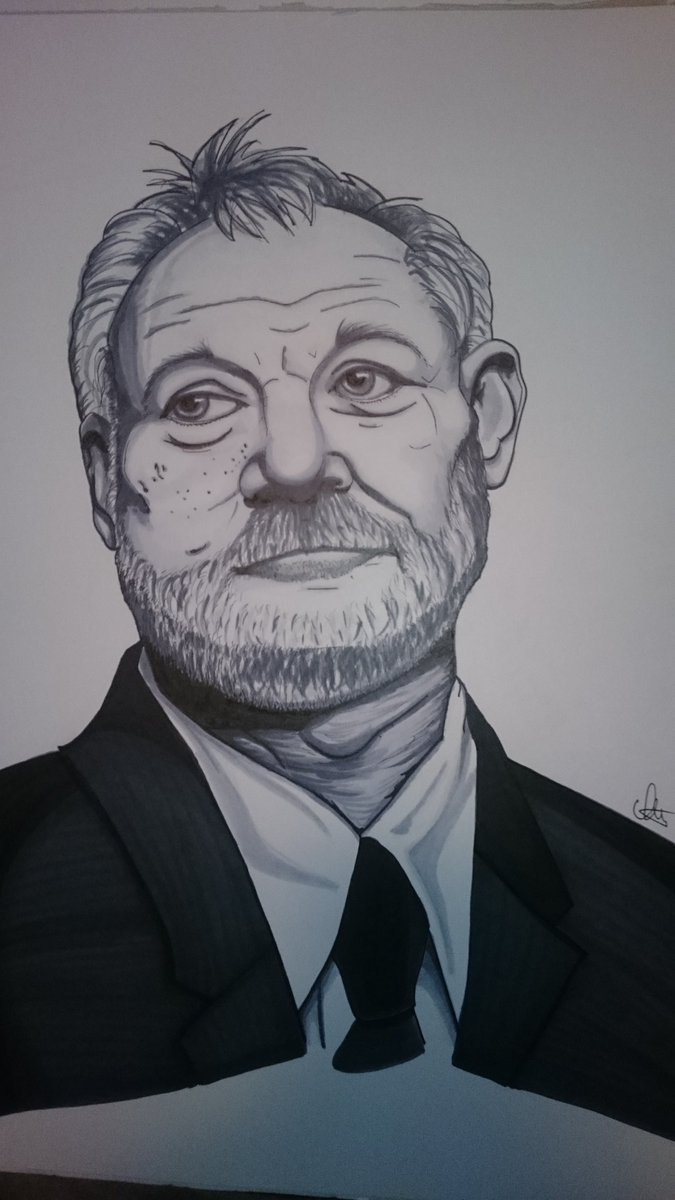 VixPeculiar's tweet photo. Bill Murray Portrait, @copicmarker on Bristol board #illustration #portrait #BillMurray https://t.co/q5obpLBfP3