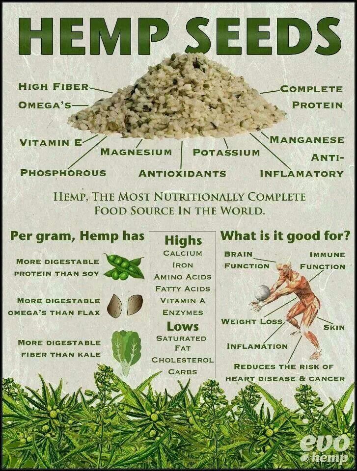 RT to share the benefits of Hemp Seeds!