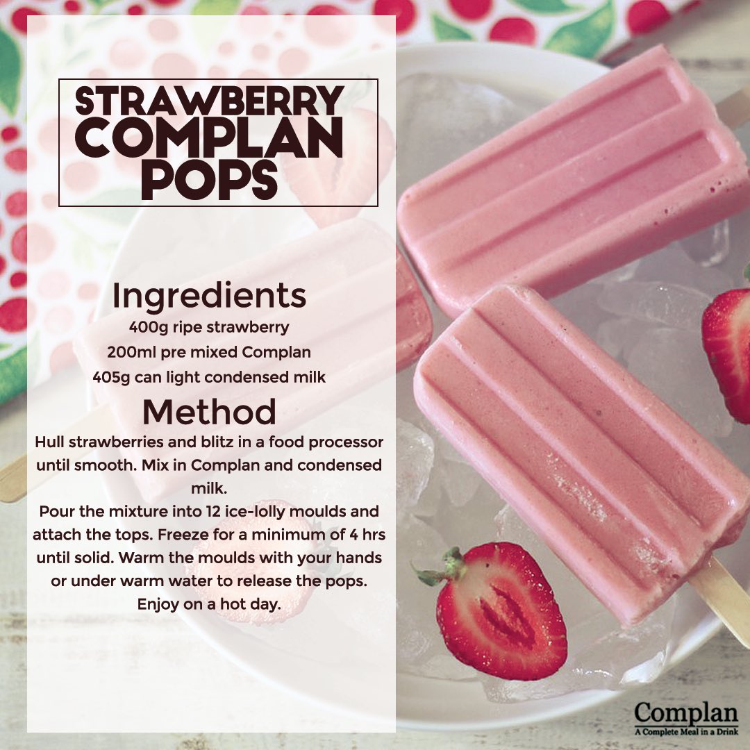 ComplanNigeria's tweet photo. These are ice pops you'll love on a hot day, and they are nutritious too. #ComplanCompleteMeal #health #recipe https://t.co/VMp12VjxuQ
