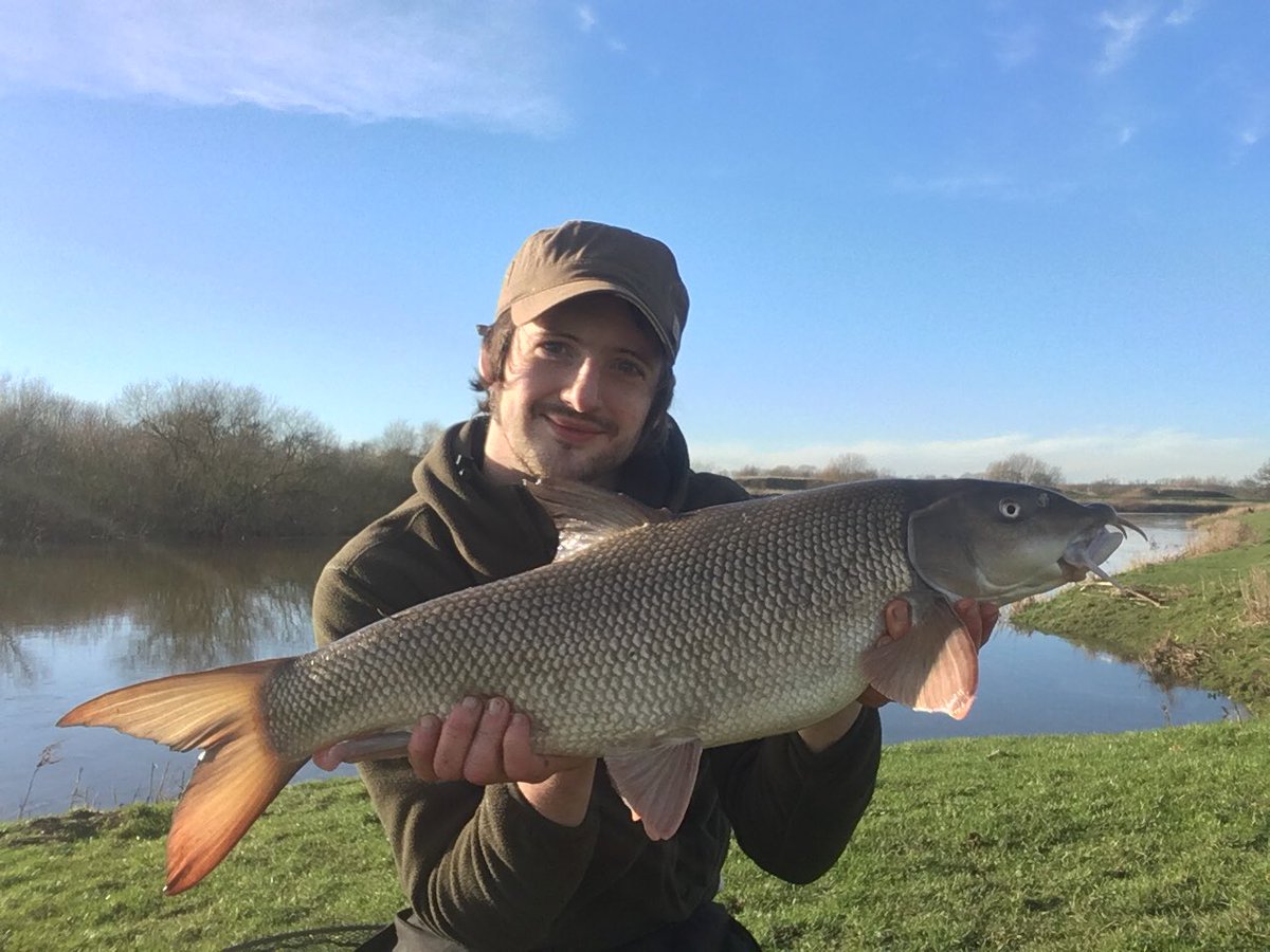 The River Trent is well worth a visit at the moment. The Barbel like this 10lb from Saturday are on the feed! #getoutthere