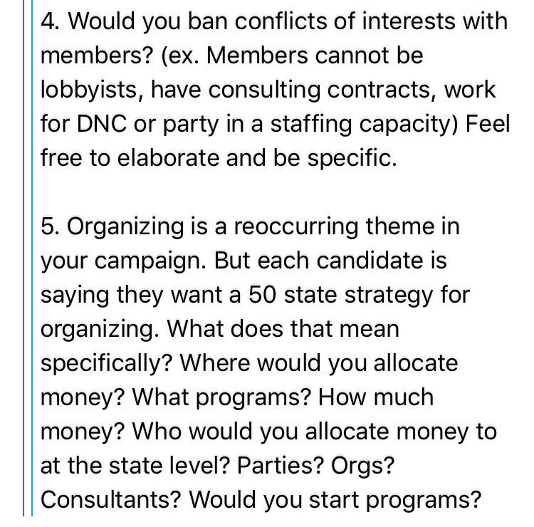 NomikiKonst's tweet photo. I've interviewed ALL other #DNCChair candidates. @TomPerez won't do an interview &amp; his staff called me biased. So here are my "biased" q's: https://t.co/BY48EdcWN4