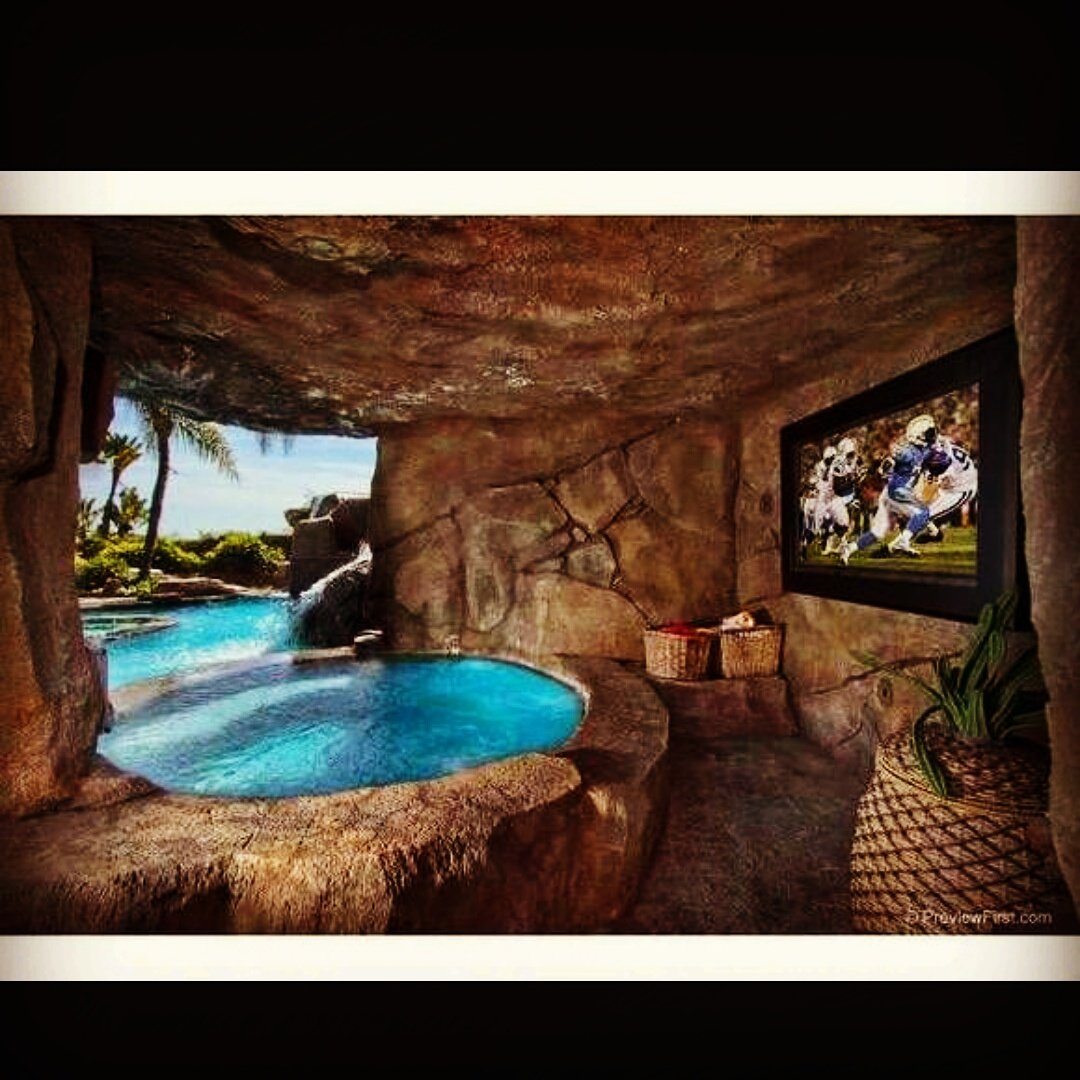 woodsidepools's tweet photo. #SuperBowl2017 by the #pool π #spa #notourpool #WoodsidePoolDesign https://t.co/YY9BDGucwR
