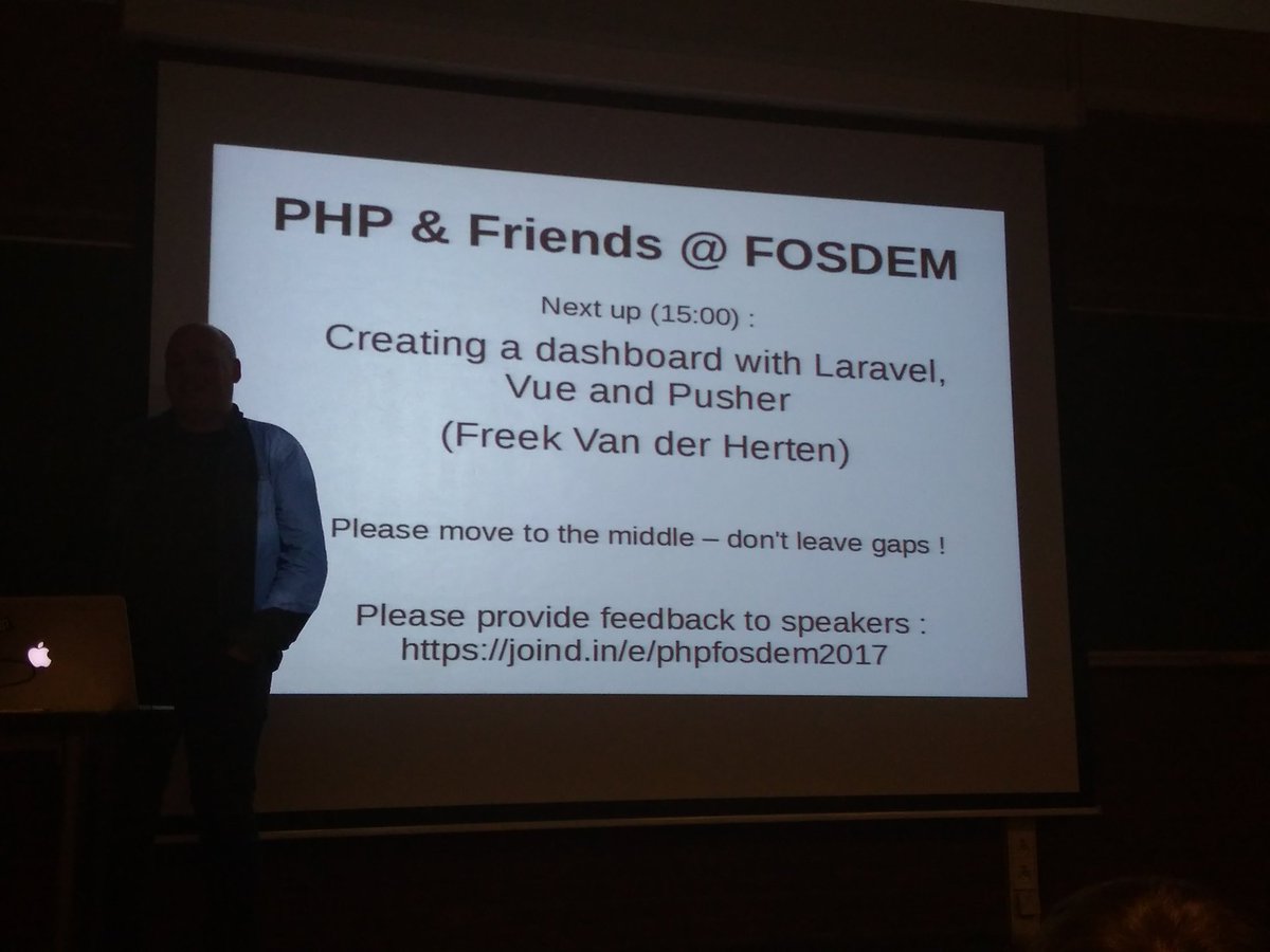 sniafas's tweet image. Dashboard with Laravel and Vue.js #phpfosdem #fosdem2017 @laravelgr @eellak