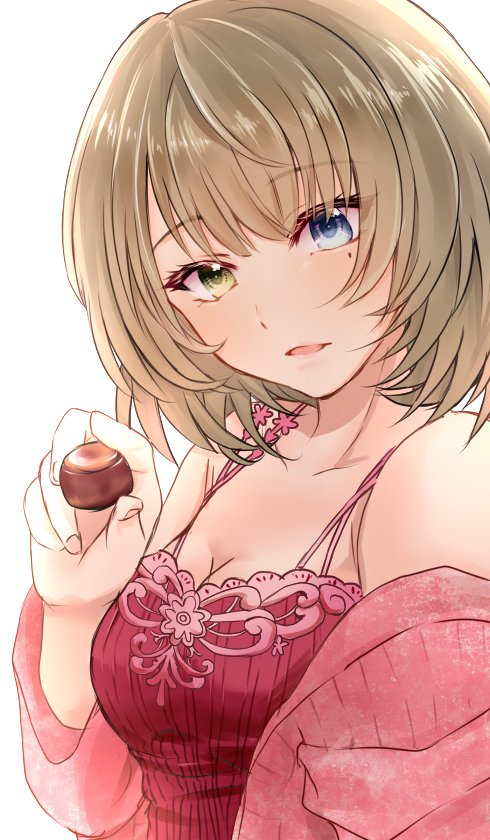 高垣楓 「「プロデューサー。はい、あーん」
気が早いけどバレンタイン楓さん 」|ちいのイラスト