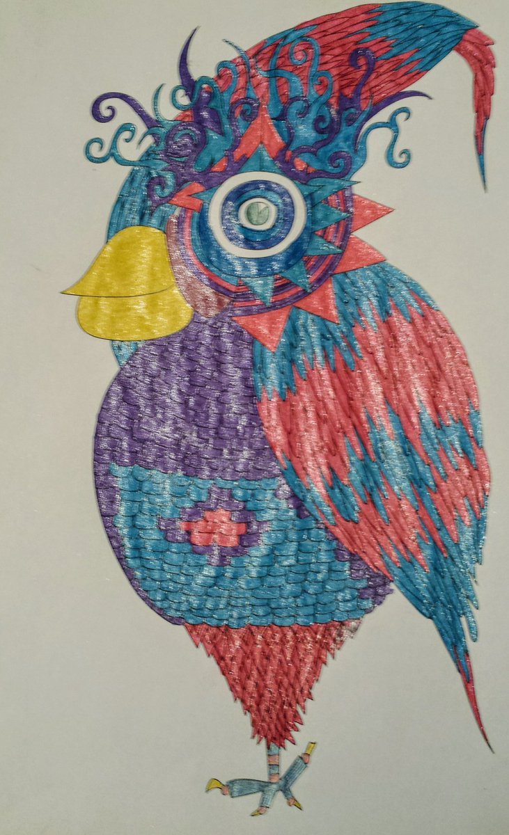 <a href="/papeteriebleu/">Papeterie Bleu</a> @pb_coloristoftheweek #crazycolorfulbird #Wonderland #fantasycoloring  #stressreliefcoloring #headphonesgelpenscoloringbook
