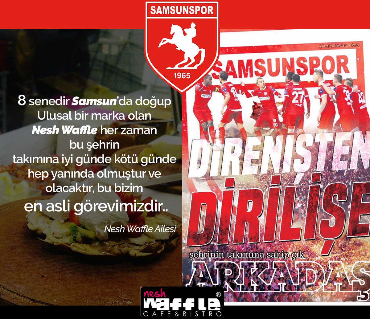 Neshwaffle's tweet photo. Şehrimizin takımı Samsunspora her zaman iyi gününde ve kötü gününde destek olacağız bu bizim en asli görevimizdir @ResmiSamsunspor https://t.co/McEOU0yFQI