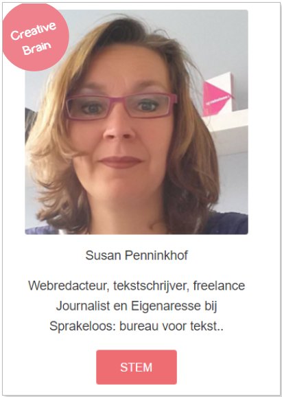 Hé wat leuk, genomineerd voor zakenvrouw Stedendriehoek categorie creative brain! Ben benieuwd hoe ver ik kom...bit.ly/2jUP7OJ