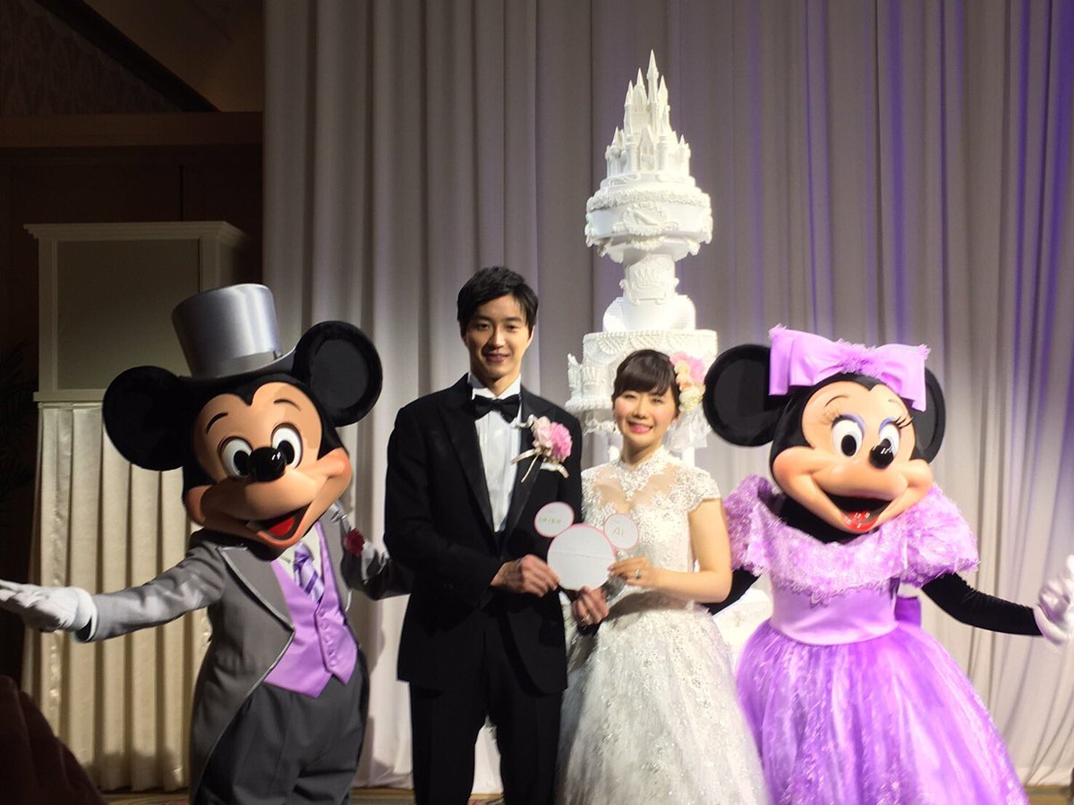 愛ちゃんがディズニーで結婚式 参列した人々が豪華なうえにアスリートも勢揃いで強そう Togetter