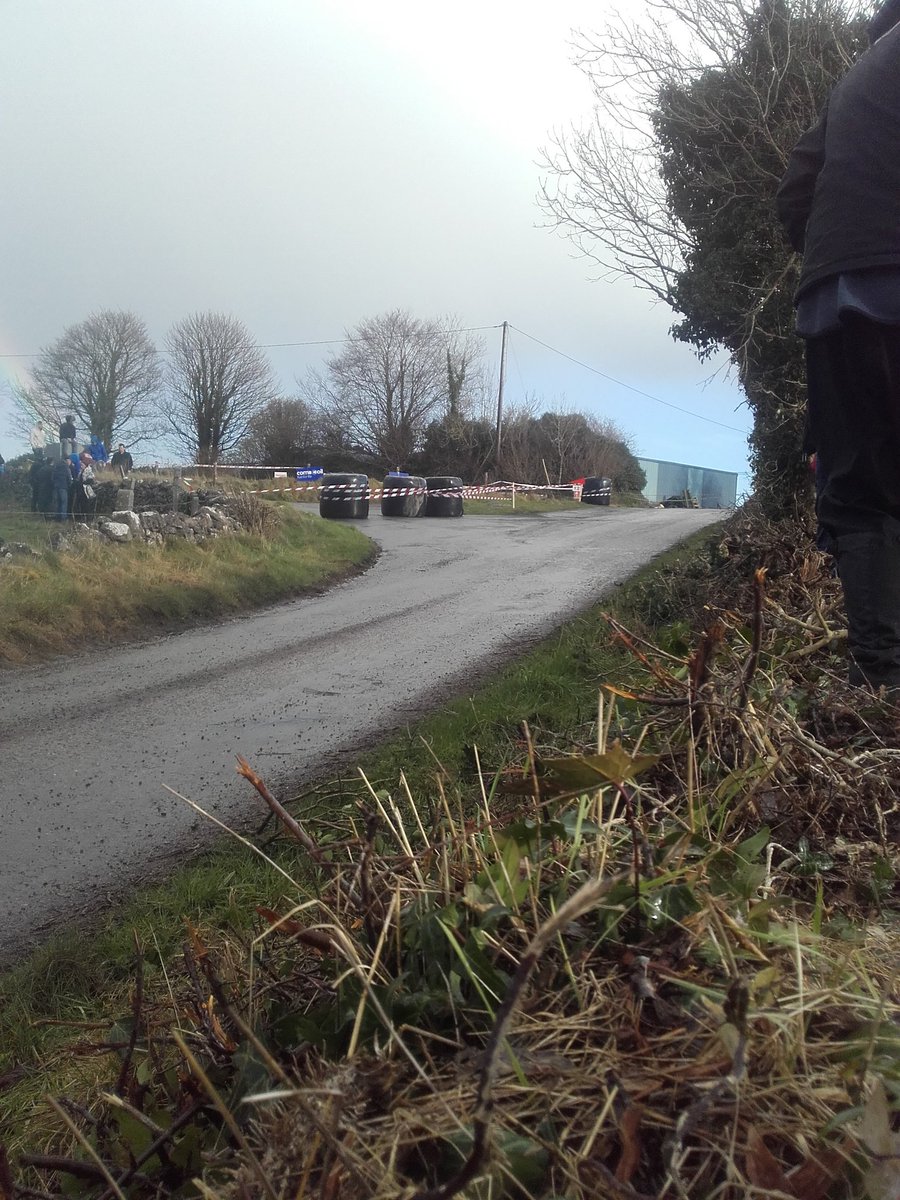 Waiting for cars on last stage... very tight hairpin left around bales. <a href="/MayoMotorClub/">Mayo Motorsport Club</a>