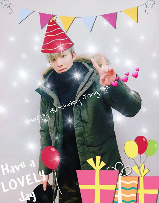   Happy Birthday Jong Up i hope you\ll have a good day   Saranghae    
