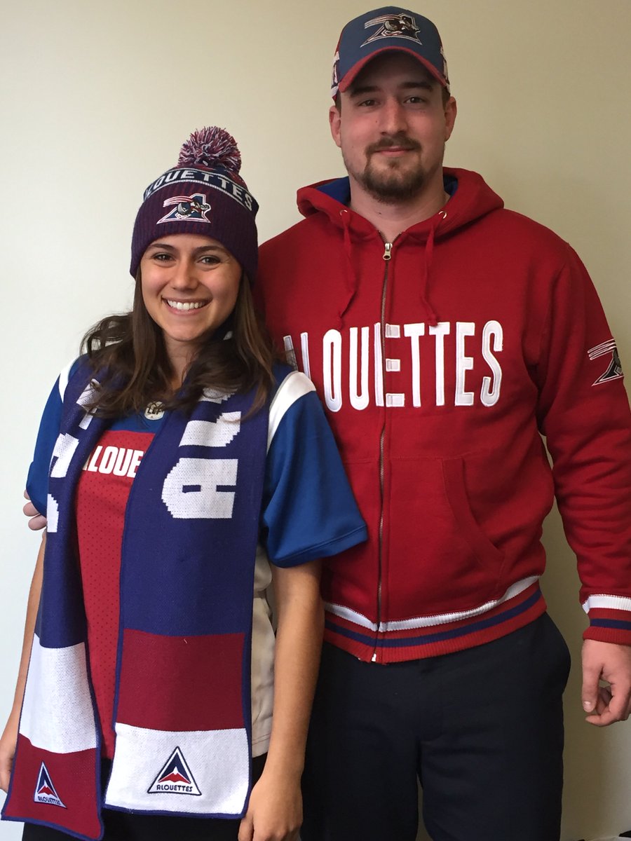 MTLAlouettes's tweet photo. Hey football fans! To celebrate the NFL's championship game, #AlsMTL offer their very own #OOTD! https://t.co/YY5ssMkrP5 #NFLPlayoffs #SB51 https://t.co/jI2182fZ2D
