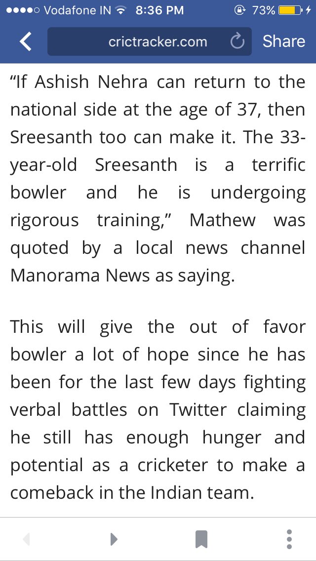 msahil143's tweet image. Finally there is a light of hope for the great bowler @sreesanth36 ☺️☺️ #BringBackSreesanth