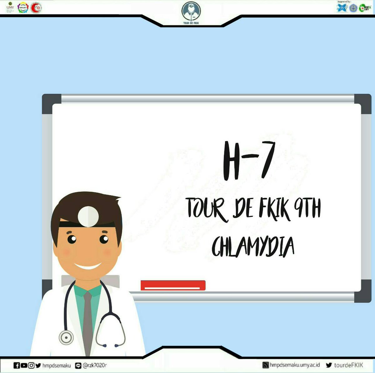 Tau artinya apa? Hari ini tepat H-7 Tour De FKIK 2017 9th CHLAMYDIA! Siapkan mental dan fisikmu ya :) #TourDeFKIK2017_CHLAMYDIA