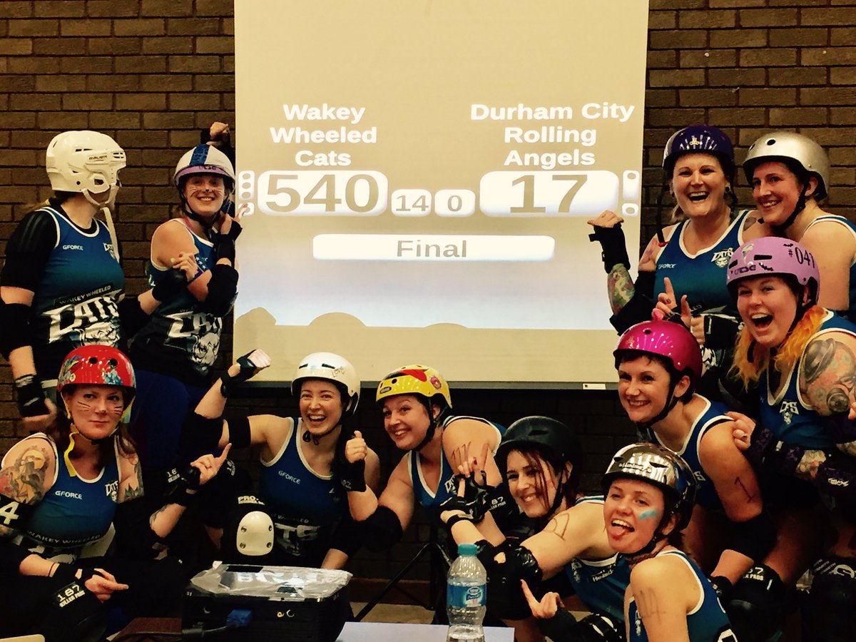 WakeyWheeledCat's tweet photo. That's a wrap! Well done to all the teams who skated today and and a big thankyou to all refs and nso's. Bloomin' marvelous! https://t.co/W4YQ2q1Fu7