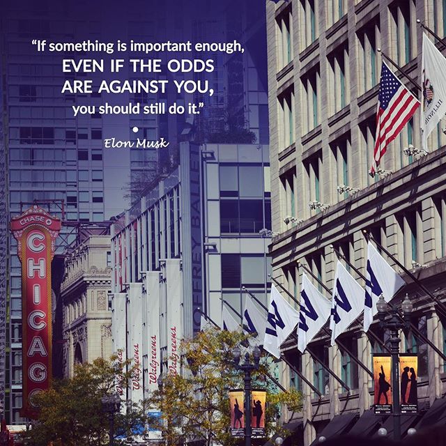“If something is important enough, even if the odds are against you, you should still do it.”
- Elon Musk #CareerGoals