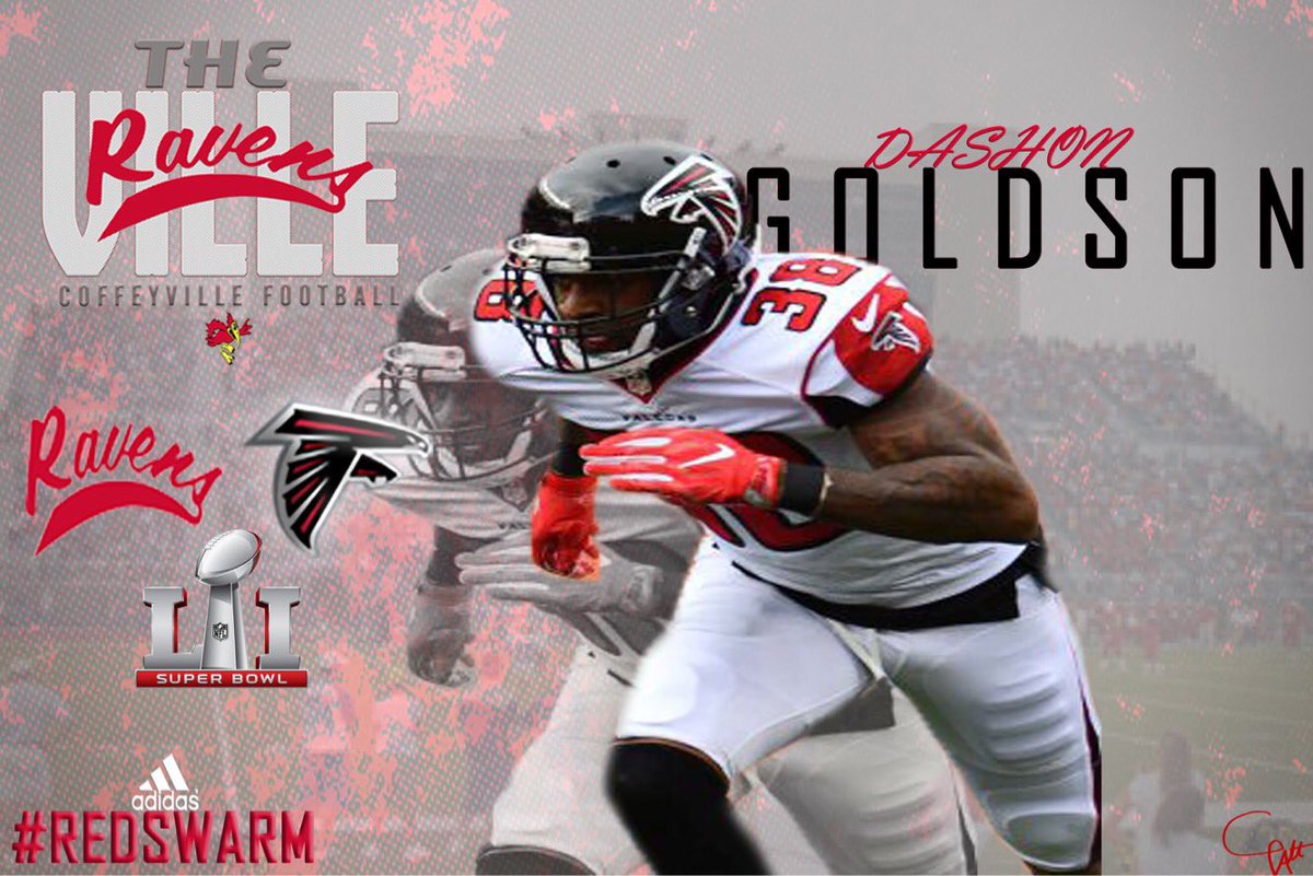 Red_Raven_FB's tweet photo. Proud to have Raven on the big stage! 

Good luck to Dashon Goldson's @AtlantaFalcons tonight in the #SuperBowl!

#TheVILLEtoNFL
#RedSwarm https://t.co/hyolNoT3Ut