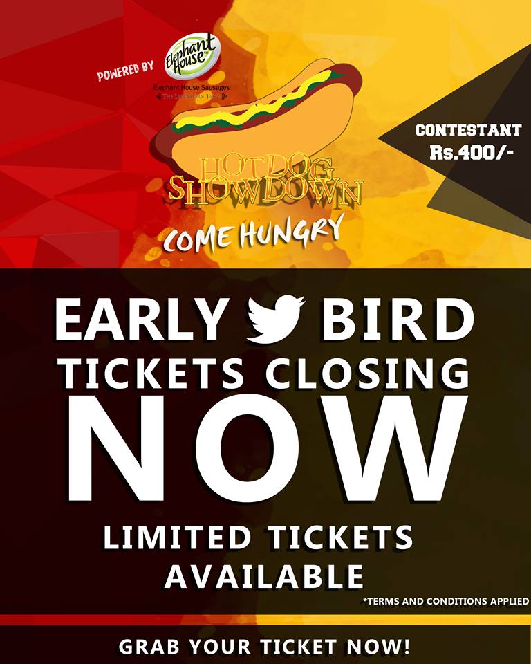 IITRotaract's tweet photo. Early Bird tickets CLOSING NOW! Few more tickets available. Visit: https://t.co/0jAHONmcn8
Register now!
#HDS17 #HDS #HotDogShowdown #RCIIT https://t.co/M2XwZPEnqc