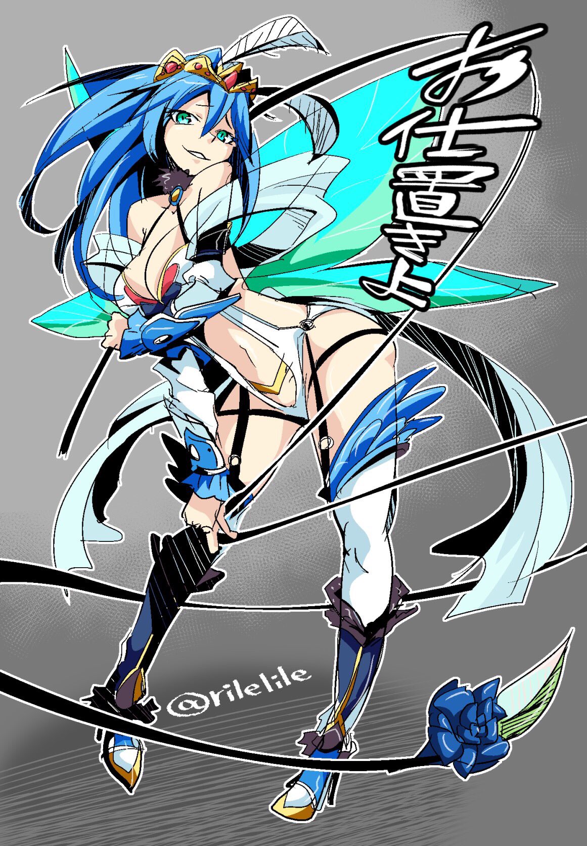 桃原らいる No Twitter モンスト深夜のお絵かき60分一本勝負 モンストワンドロ Mnst Onedro 翼 蝶の羽 より あの女王陛下しか思いつかなかったです 麗しきクイーンバタフライ様 T Co Eyh1bxithm Twitter