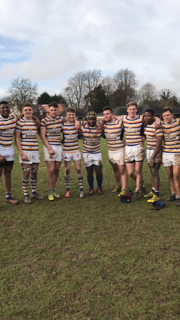 SamJBlade's tweet photo. Absolutely great way to finish off 7 years of playing for the 🐟 with these boys! #fisherflair 💙💛 https://t.co/FRALjRHgLa