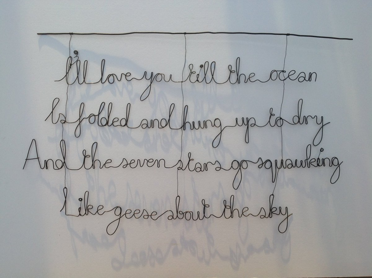 MelDayArt's tweet photo. Favourite poem of the week #WHAuden #iloveyou #ValentinesDay #wirewords https://t.co/UnjbLRBUpC