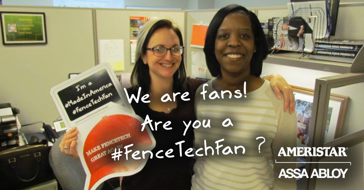 AmeristarFence's tweet photo. Are you a #FenceTechFan ? Show #AmeristarPerimeter your fandom for a chance to win big at #FENCETECH17 https://t.co/k6VLctvA1r