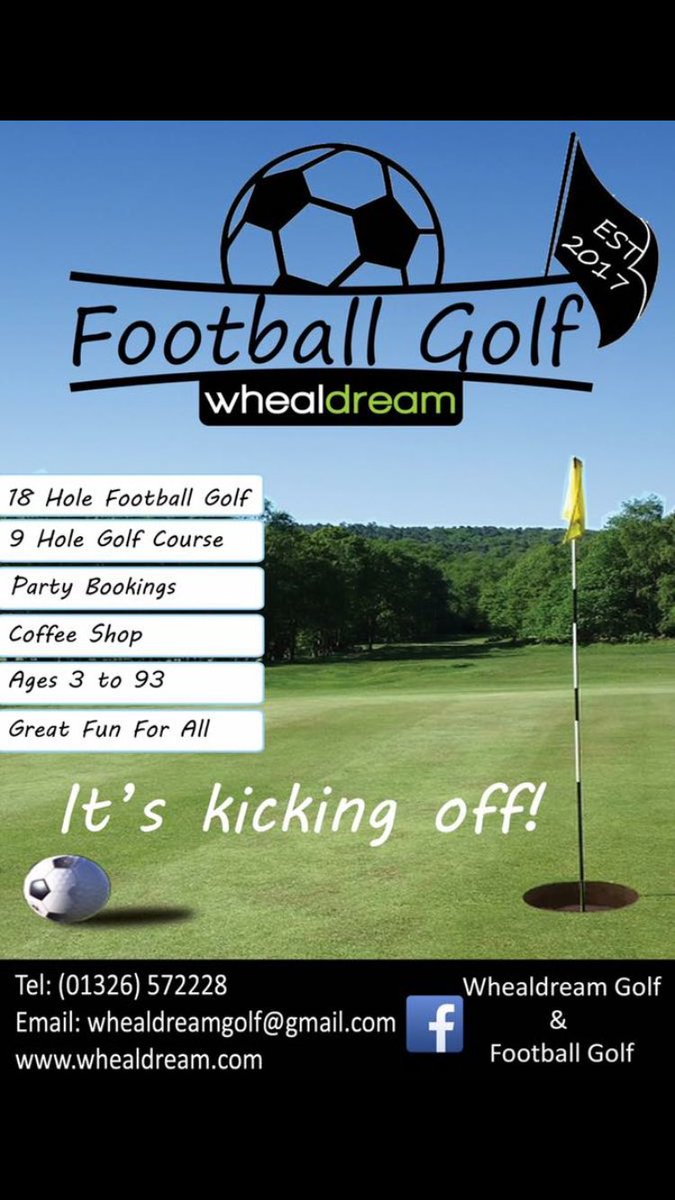 helstongolf's tweet photo. The new price lists are now available #footballgolf #whealdream https://t.co/ui5YR59PoS