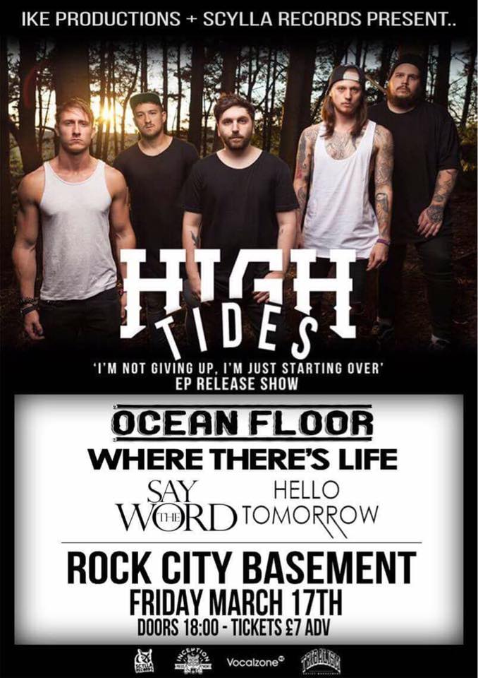 HlloTmrwBand's tweet photo. We're playing this sick lineup at ROCK CITY on Friday March 17th with @High_TidesUk gonna be a fun show! https://t.co/K3E4arXBp8