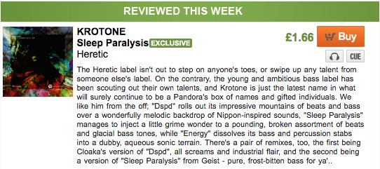//Review// Krotone - 'Sleep Paralysis' EP out NOW via <a href="/Hereticlabel/">HERETIC</a> Get your exclusive copy from <a href="/junodownload/">Juno Download</a> here: bit.ly/2kHa2bk