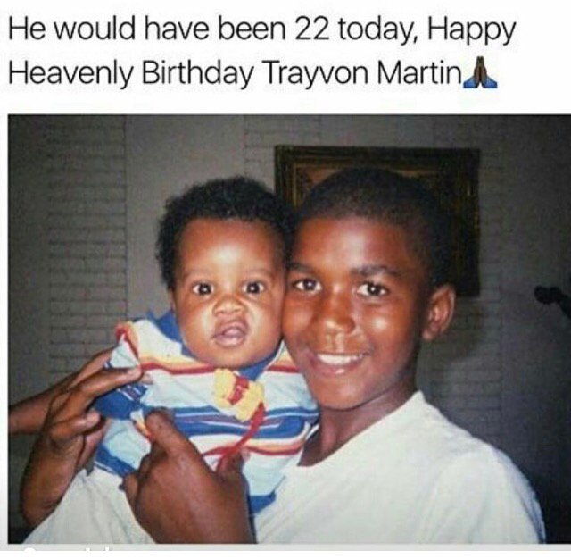 JazzSoDangeruz's tweet image. Happy Birthday Young King 👑✊🏾🙌🏾🙏🏾 #TrayvonMartin #Trayvon #JusticeForTrayvon #HappyBirthday #RIP