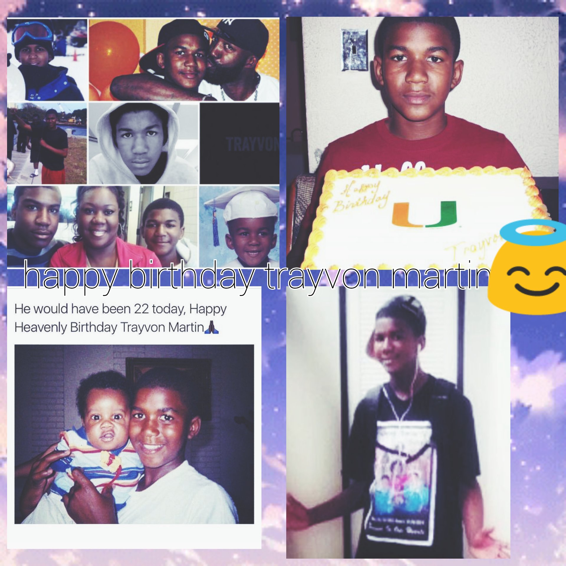 May he continue to rest in heavenly peace . happy birthday trayvon martin !     