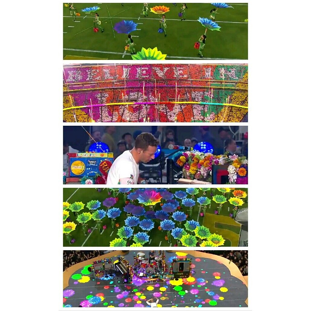 coldplayer_i's tweet photo. Súper Bowl 50 💚🎤 Coldplay 😍💜 Un Año ✨💙 El Mejor Súper Bowl 😍💕 @coldplay 😌💛 @ColdplayAtlas 💚😌 #ColdplayerForever 💜😭 https://t.co/LUy69v75Gu