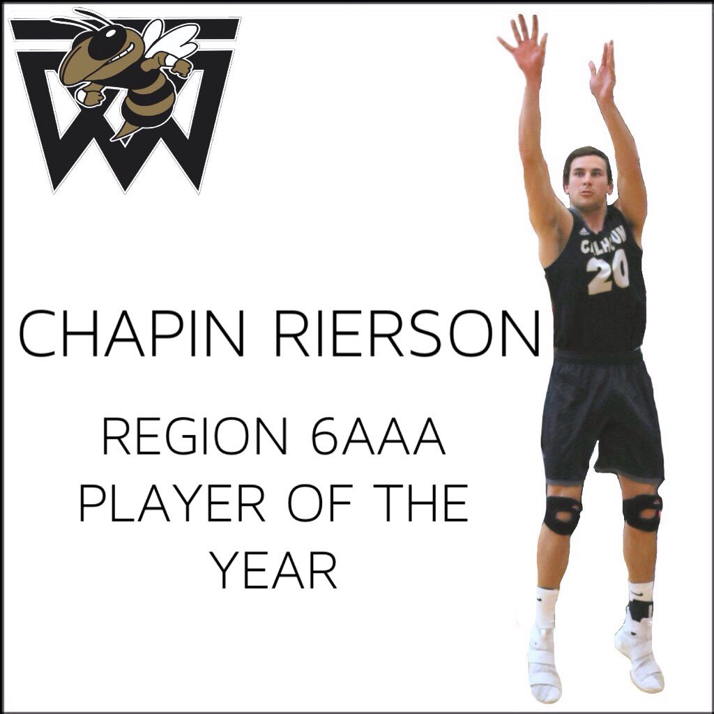 Congrats to <a href="/RiersonChapin/">Chapin Rierson</a> on bein named the Region 6AAA Player of the Year