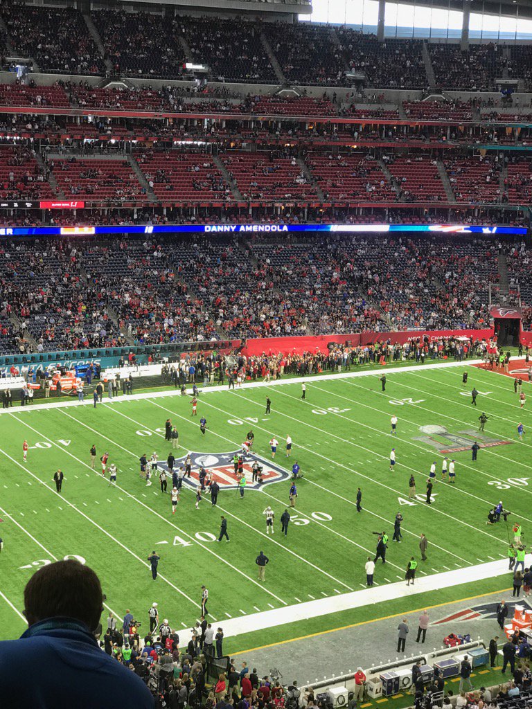 Jealous that this is my parents view for the super bowl #gopats