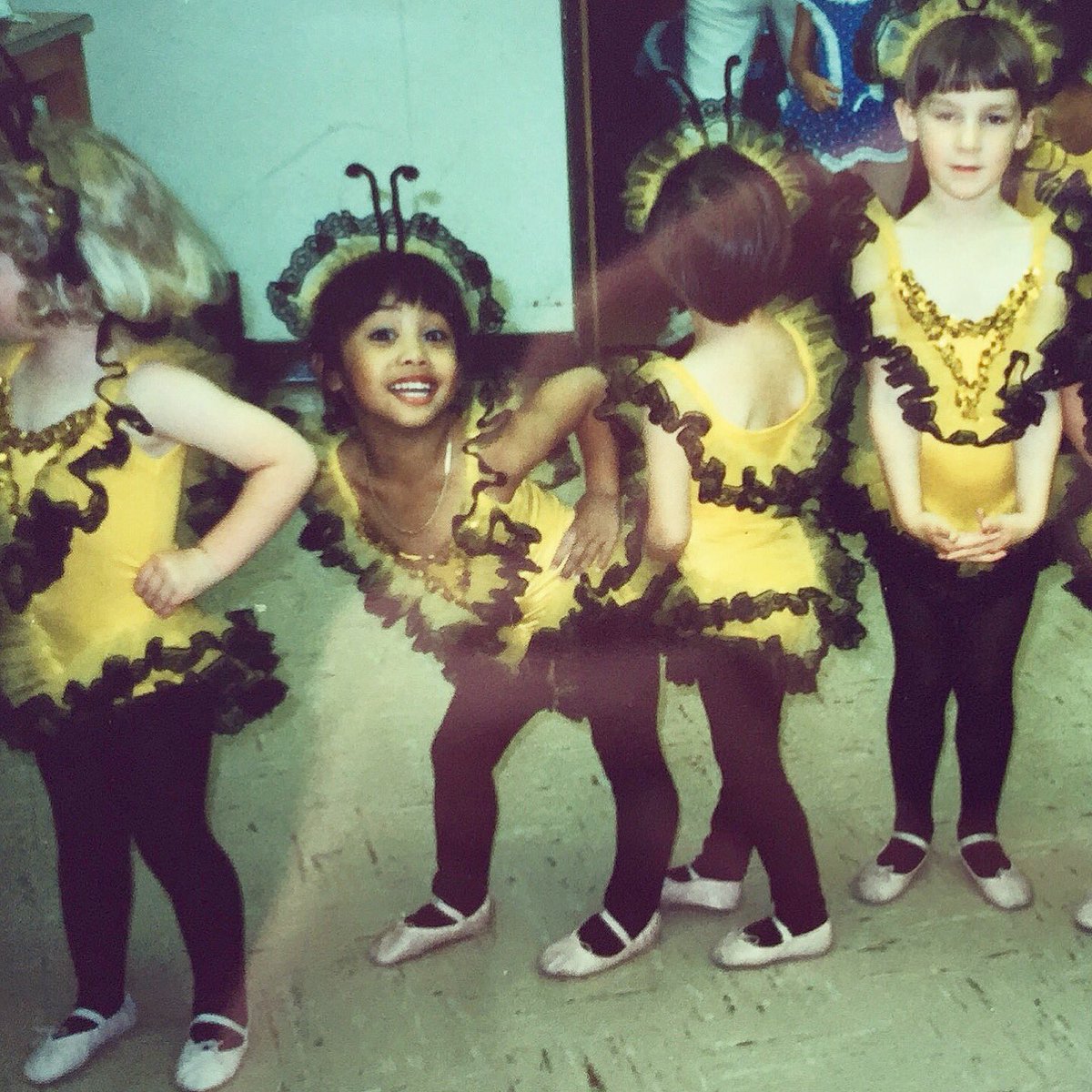 donnabellaWalke's tweet photo. Don't forget to #smile! #HAPPY looks good on everyone!! 🐝😀

#happiness #dance #throwback #recital #bee https://t.co/uOqJmOiKjf