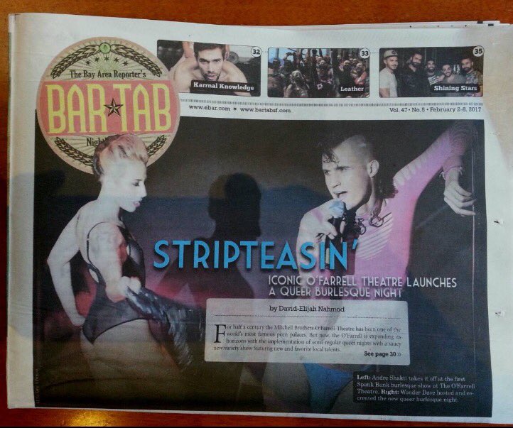 AndreShakti's tweet photo. Here's your Sunday morning media coverage of @SpankBankSF with @TeamWonderDave &amp; @mbotlive #Gaymous https://t.co/I7wBCaiqH0
