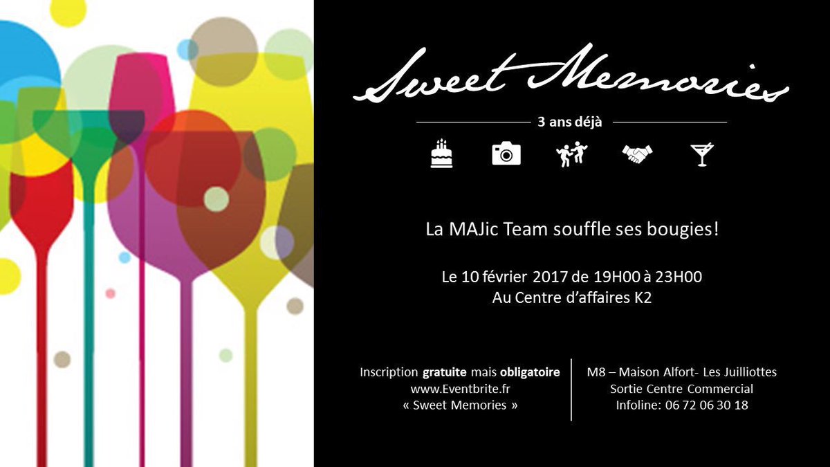 Association_MAJ's tweet photo. Hâte de présenter notre projet assos #MAJ2017_2020 lors de notre #SweetMemories day! #3AnsDéjà #3ansDePlus #Resa #Eventbrite https://t.co/UsTK0WQpeP