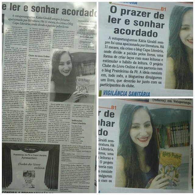capaliteraria's tweet photo. Obrigada a todos! 💜 #NoJornal #NaCapa #BlogCapaLiterária #DiárioDeVotuporanga https://t.co/HLJbdjRADf