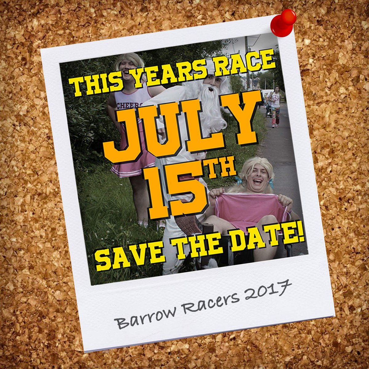 BarrowRacers's tweet photo. And here it is! The official date for this year's Barrow Racers event! #BarrowRacers https://t.co/RxvGQ7M0fh
